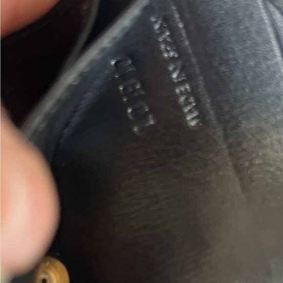 Authentic LOUIS VUITTON Elise Wallet Black Epi Leather Compact Trifold LO1910 - Picture 6 of 13